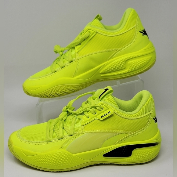 Puma Court Rider 1 LaMelo Ball Basketball Shoes Yellow 376512‑01 Men Size 8 New - Picture 3 of 10